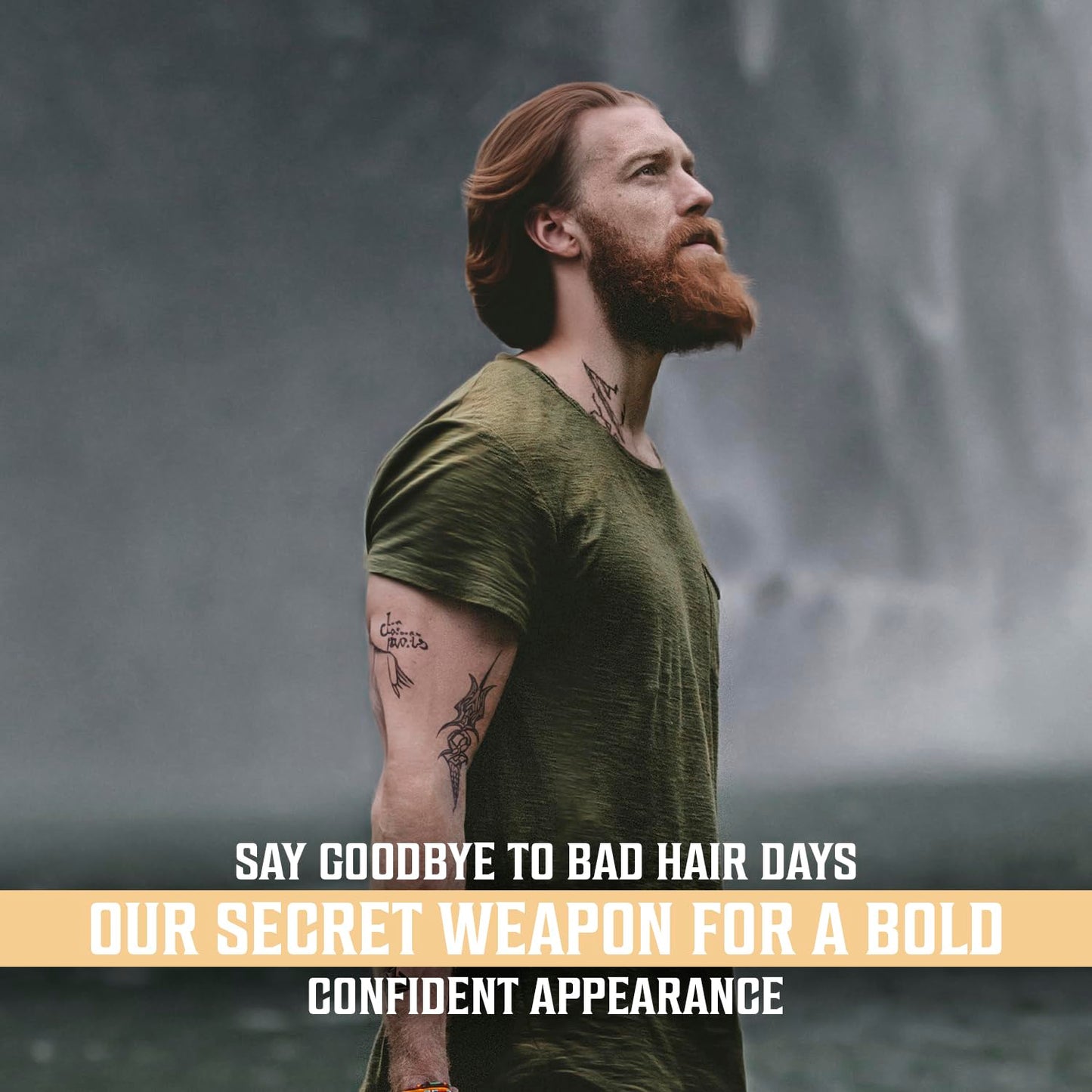 Viking Revolution Coconut Sea Salt Spray for Men – Texturizing Hair Spray with Kelp, Aloe Vera & Red Algae – Adds Volume, Texture & Beach Waves