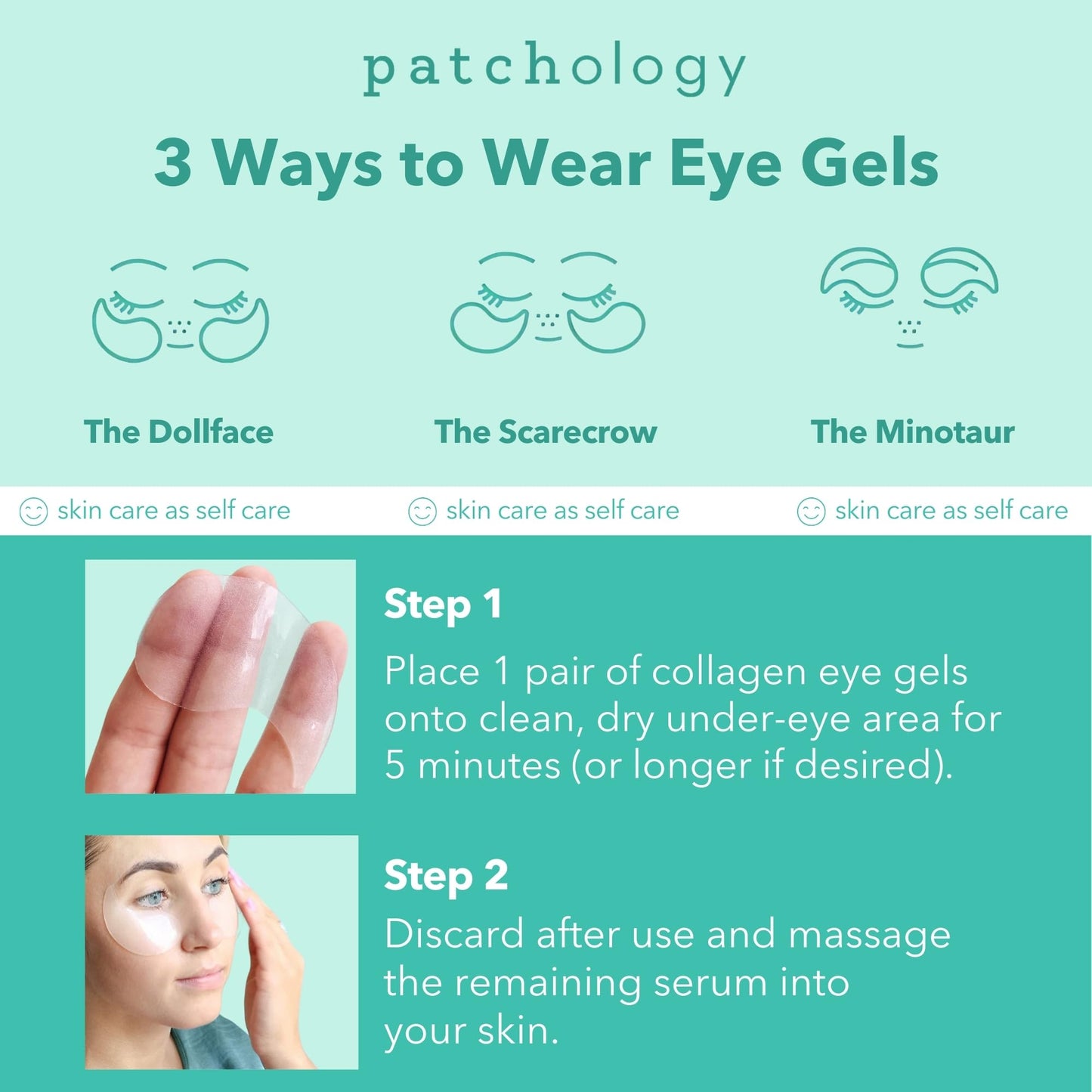 Patchology Under Eye Gel Patches – Soothing Eye Masks for Dark Circles, Puffiness & Eye Bags, 5 Pairs, Skincare for All Skin Types