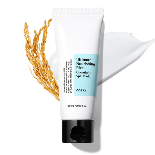 COSRX Ultimate Nourishing Rice Overnight Spa Mask 60ml – 68% Rice Extract, 2% Niacinamide, Korean Skincare, Cruelty-Free & Paraben-Free