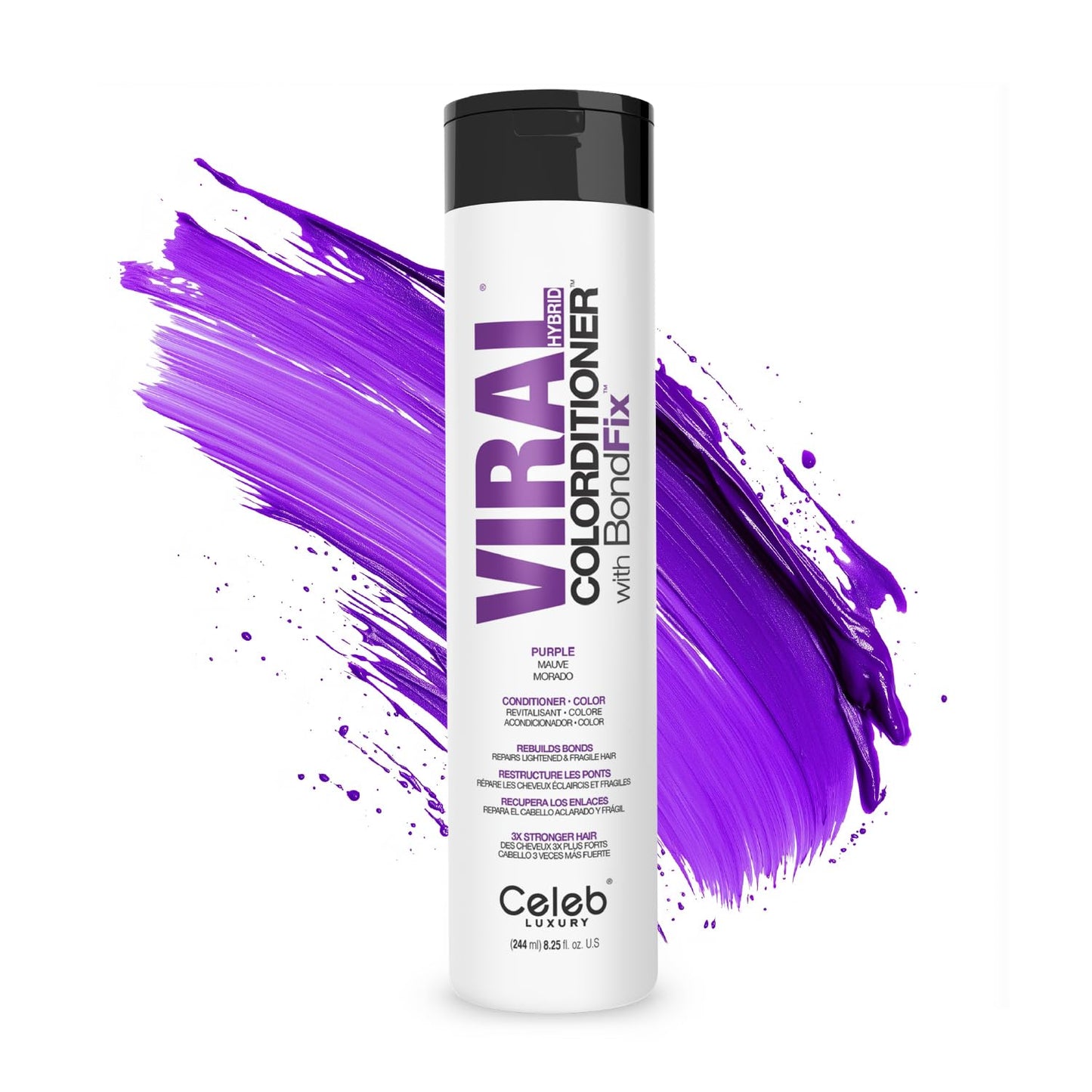 Celeb Luxury Intense Color Depositing Conditioner + BondFix | Vegan, Plant-Based, Semi-Permanent Colorconditioner for Vibrant, Healthy Hair