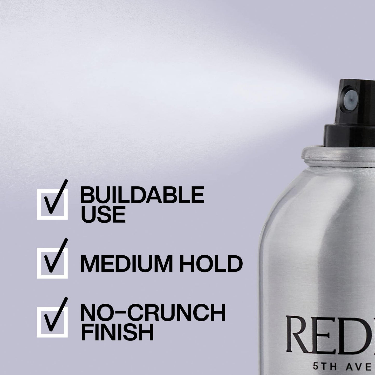 Redken Brushable Hairspray 12, For All Hair Types, Protects Against Frizz & Humidity, 10.4 Oz