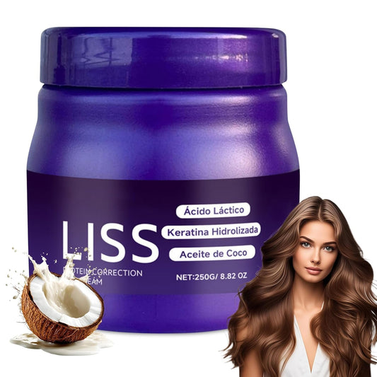 Liss Alisado, Crema Alisadora , Alisado para Cabello Sin Formol, Liss Keratina, Hair Natural Silkiness 1pcs
