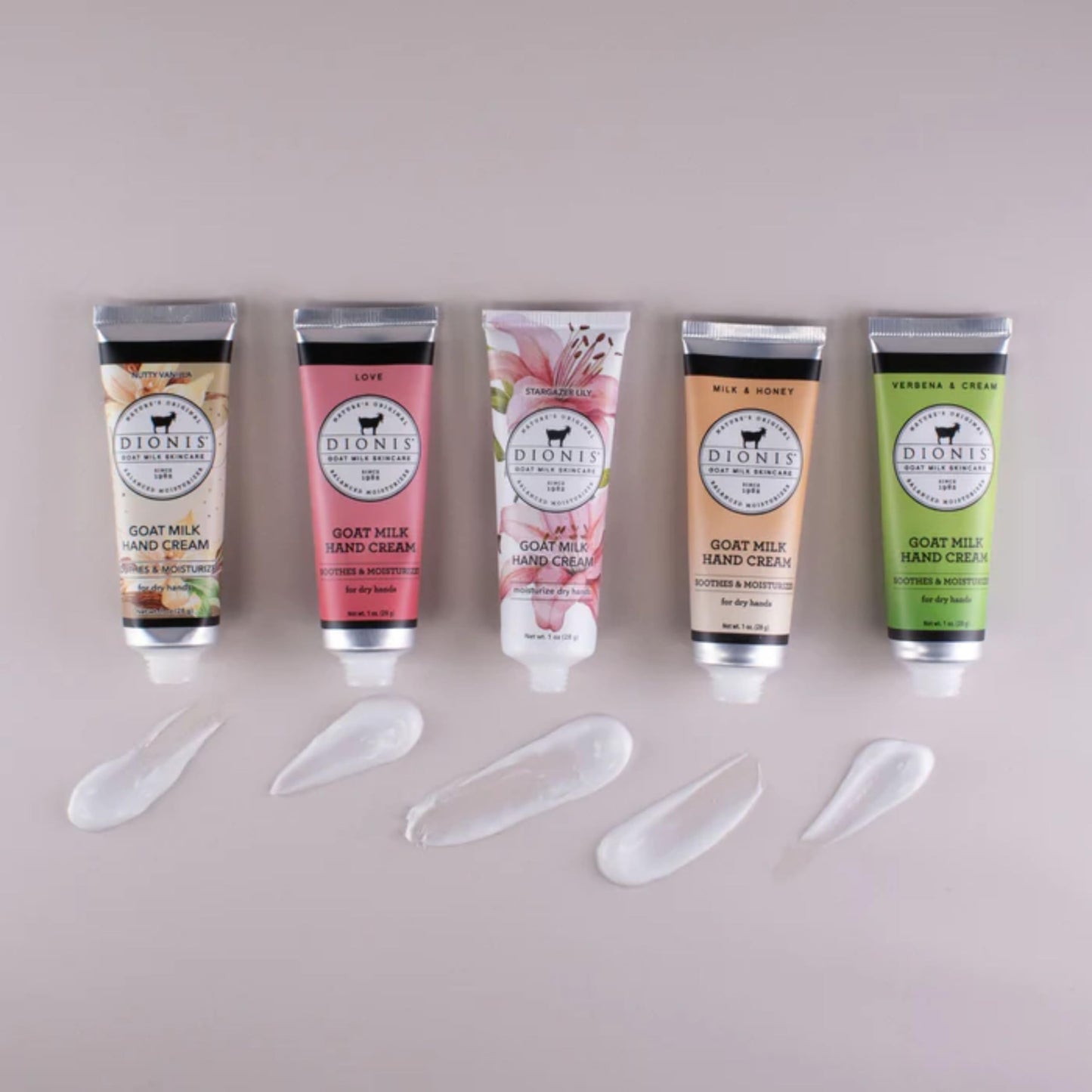 Dionis Goat Milk Hand Cream Gift Set – Assorted Scented Travel Lotions in Gift Box, Cruelty-Free Moisturizing Skincare for Dry Hands, Inspire 2024