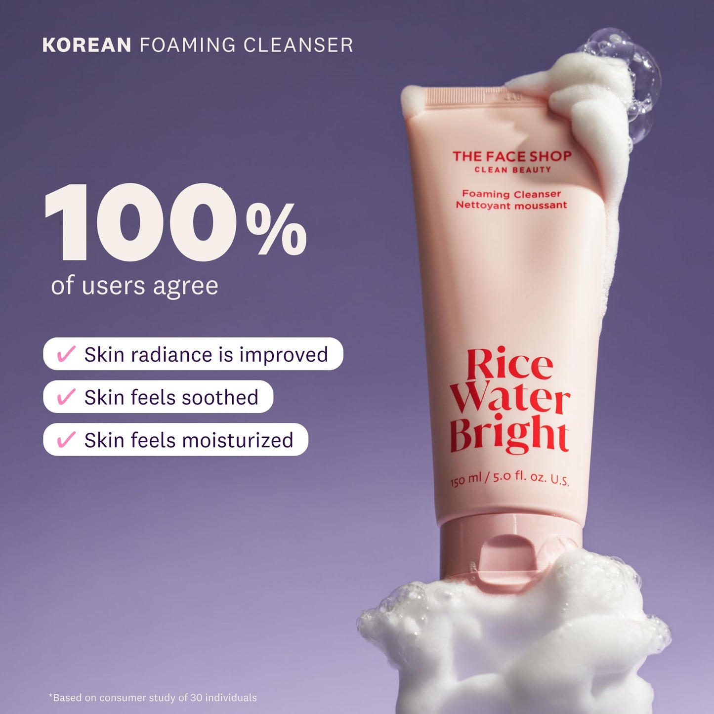 The Face Shop Rice Water Bright Cleansing Duo Set – Gentle Face Wash & Pore Control Cleansing Oil, Hydrating, Moisturizing, Vegan, Korean Skincare