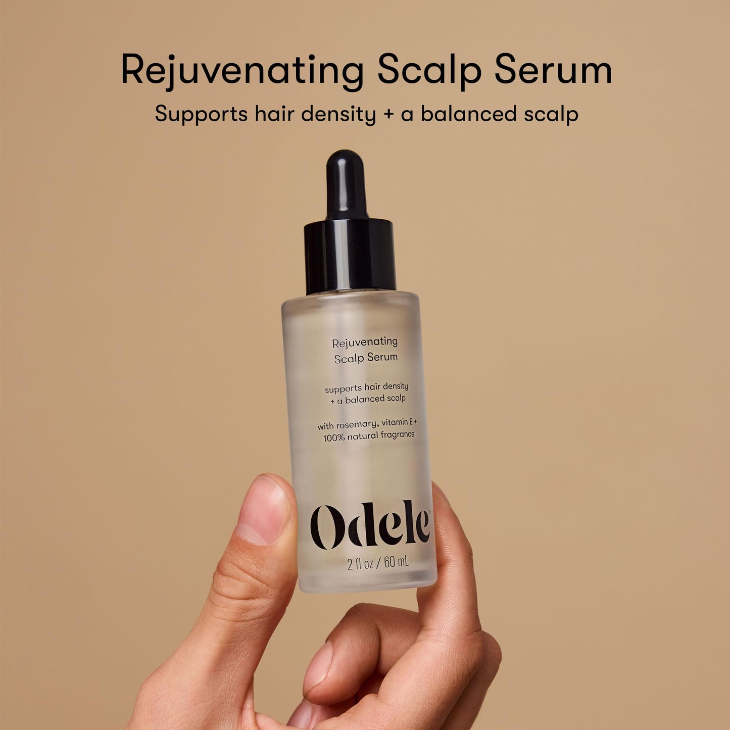 Odele Rejuvenating Scalp Serum with Rosemary and Vitamin E to Support Hair Density and a Balanced Scalp, for all Hair Types, 2 Fl Oz