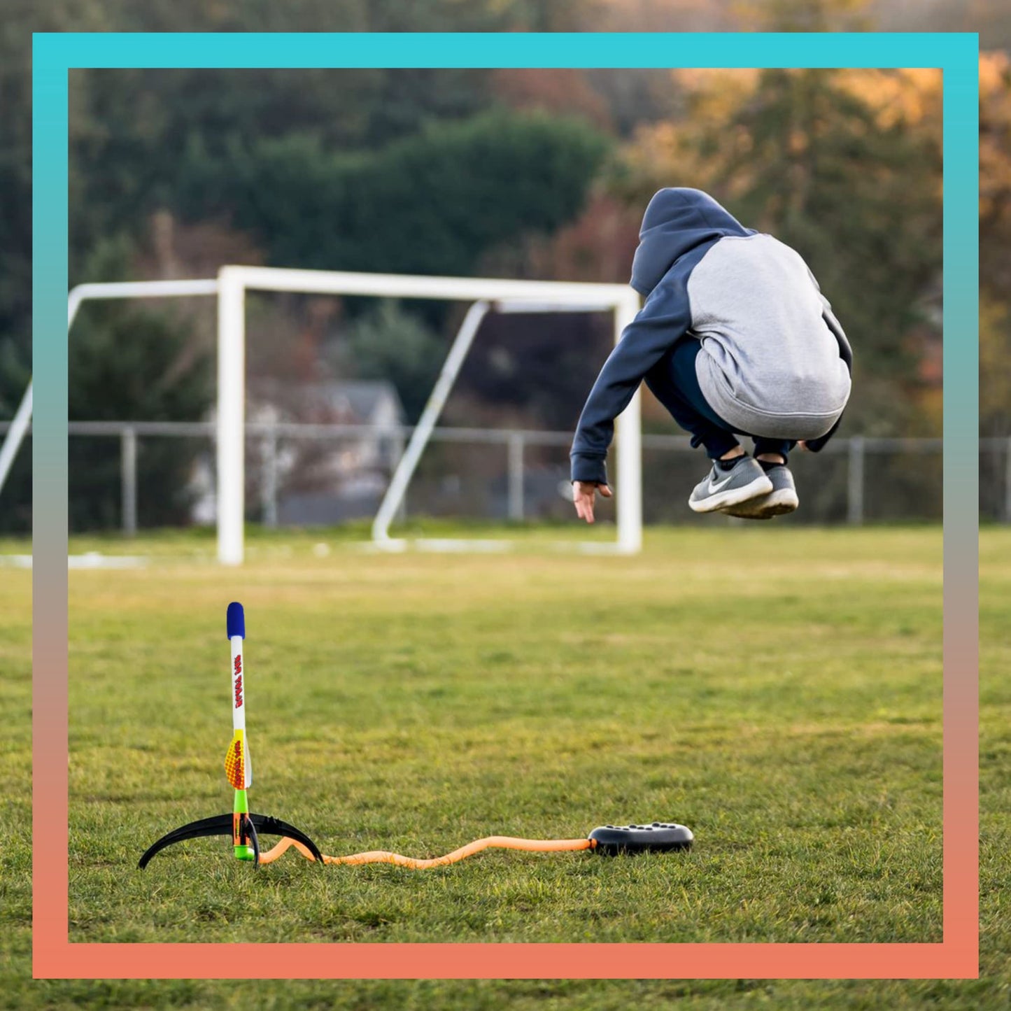 Marky Sparky Blast Pad Rocket Launcher – USA Design, Super Durable Stomp Pad & Rockets, Highest Flying Outdoor Toy for Kids Ages 6+