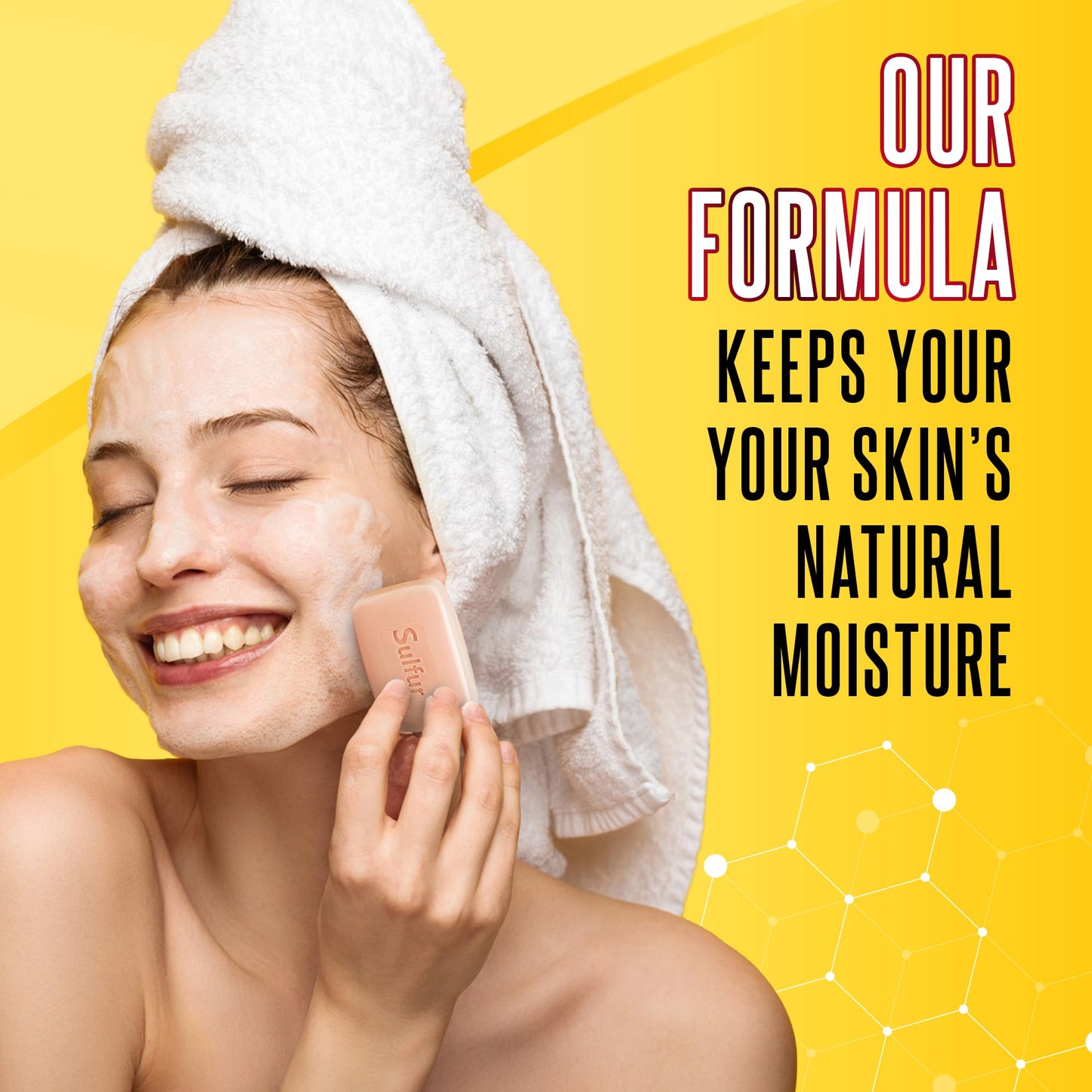 Biosulfur Grisi Acne Treatment Soap – Deep Cleansing Sulfur Bar, Fights Acne, Reduces Inflammation, Controls Oil & Blackheads, 4.4oz, 3-Pack