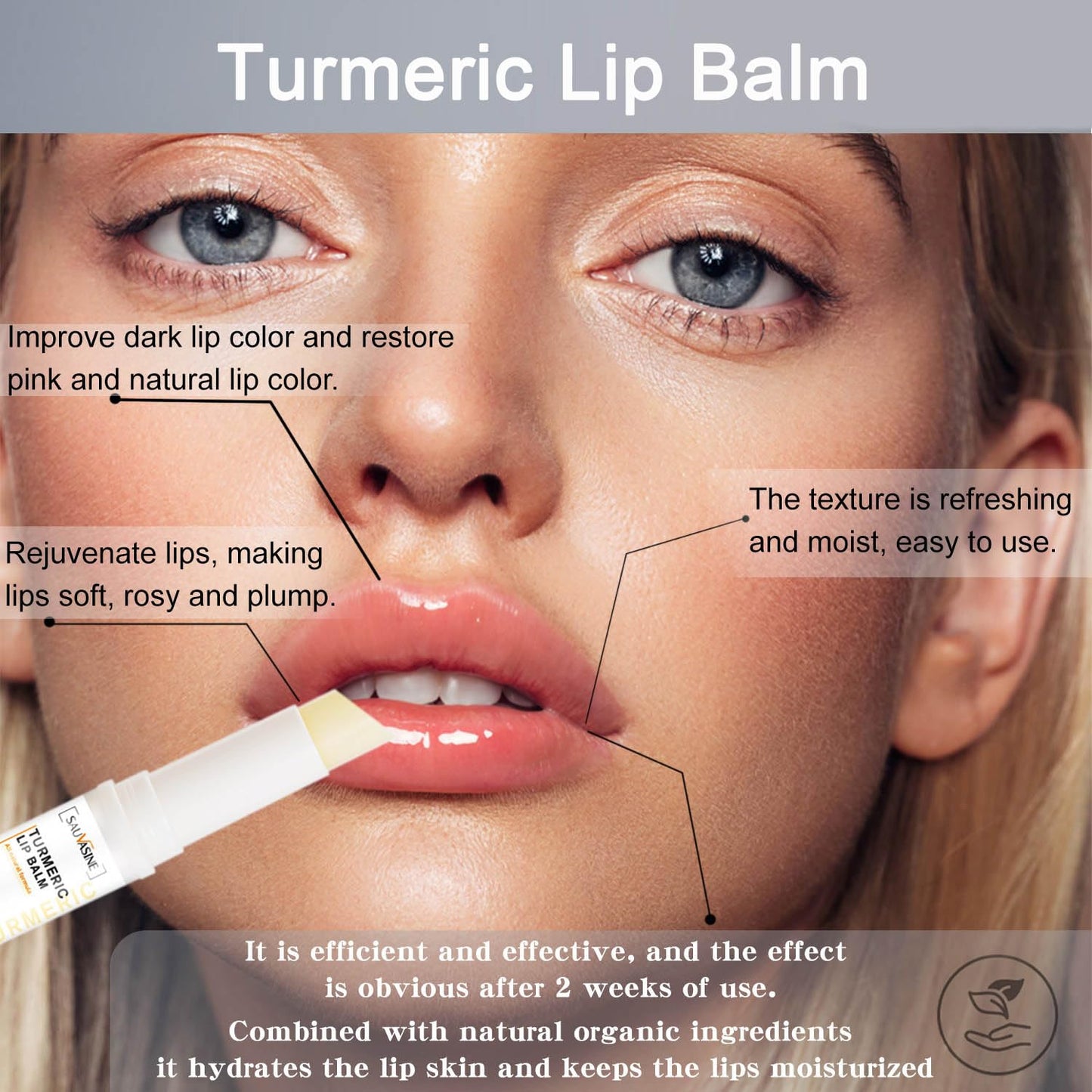 Turmeric Lemon Lip Scrub & Balm Set with Brush – 3PCS Natural Exfoliator & Moisturizer for Dark, Dry, Chapped Lips