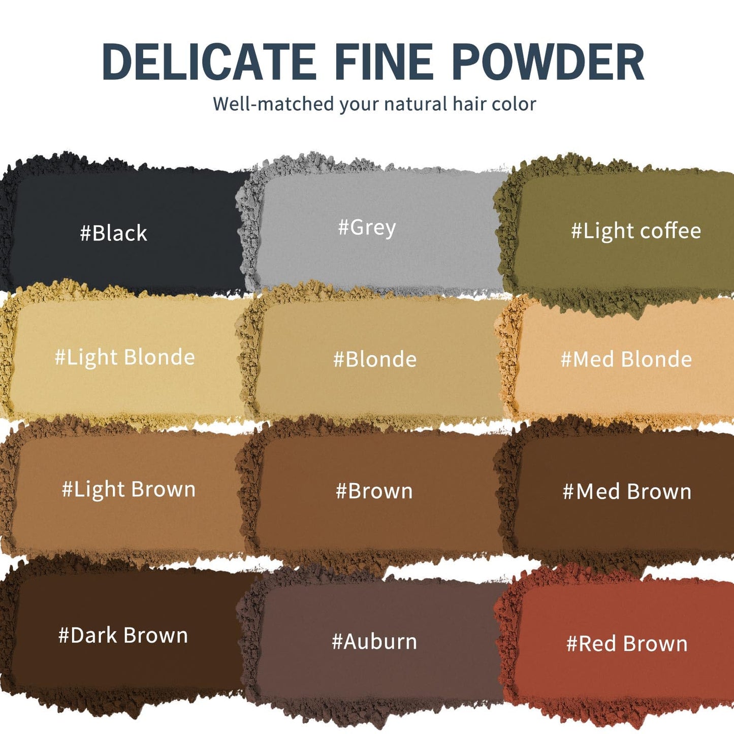 gowwim Hairline Powder(Dark Brown) Hair Root Dye, Instantly Hair Color Shadow Cover Gray Hair Root, Hair Touch-Up, Thin Hair Powder 4 g