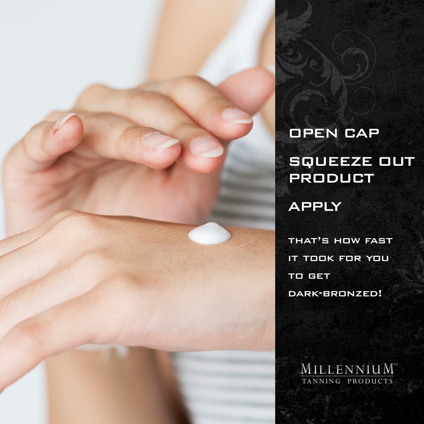 Millennium Tanning Paint It Black 50x Dark Tanning Bed Lotion, 13 fl. oz.