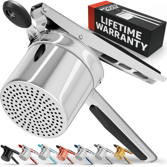 PriorityChef 15oz Potato Ricer – Heavy-Duty Stainless Steel Masher & Press for Perfect Mashed Potatoes Every Time