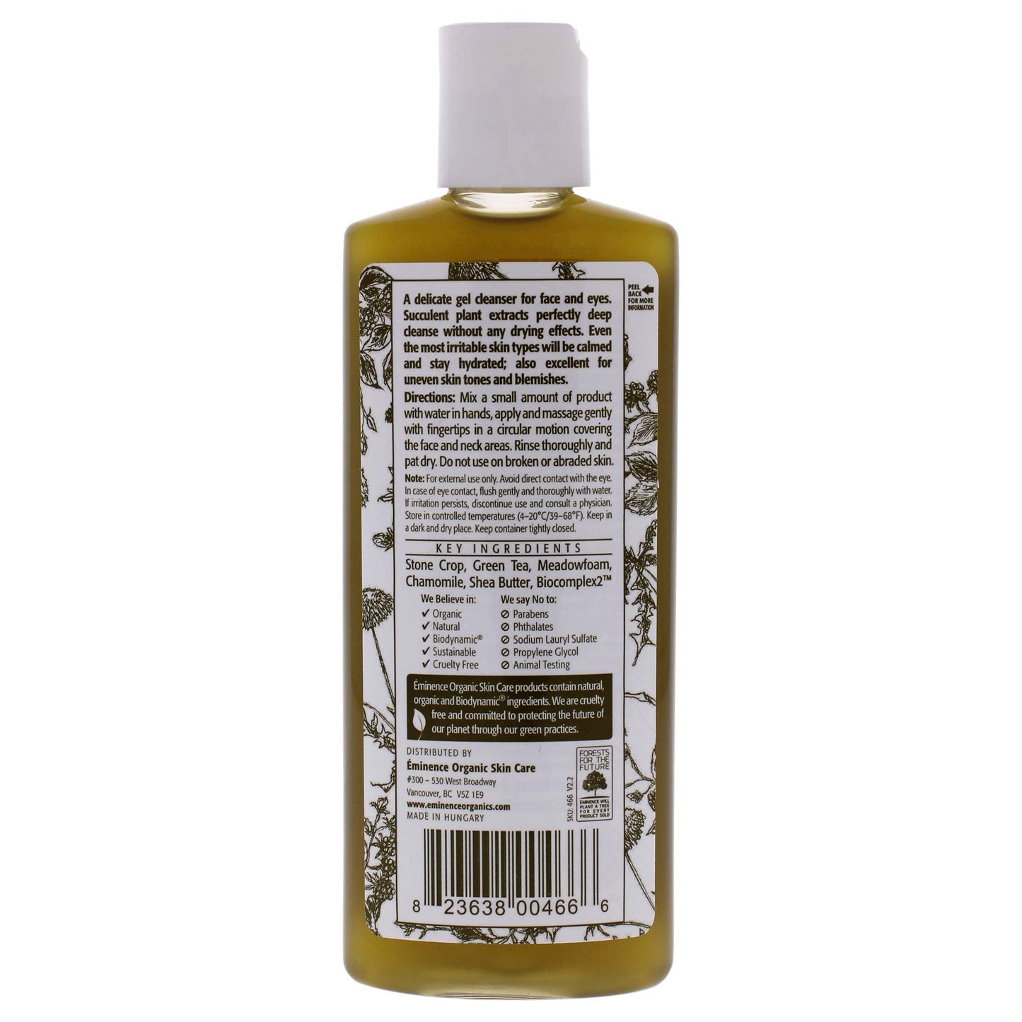 Eminence Organic Skincare. Stone Crop Gel Wash(125 ml)