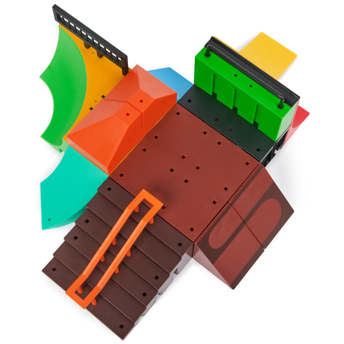 Tech Deck, Quarter Bowl Ruckus X-Connect Park Creator, Customizable and Buildable Ramp Set with Exclusive Fingerboard, Kids Toy for Ages 6 and up