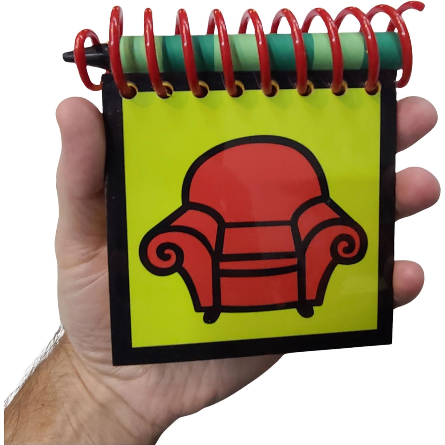 Handcrafted Handy Dandy inspired Notebook with 120 clue stickers and 1 black crayon "STEVE"