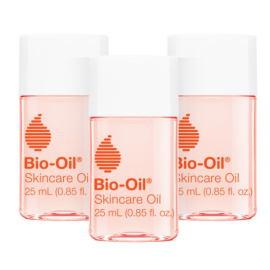 Bio-Oil Skincare Body Oil for Scars & Stretch Marks, Face & Body Moisturizer with Vitamins E & A, Sensitive Skin, Travel Size 3-Pack