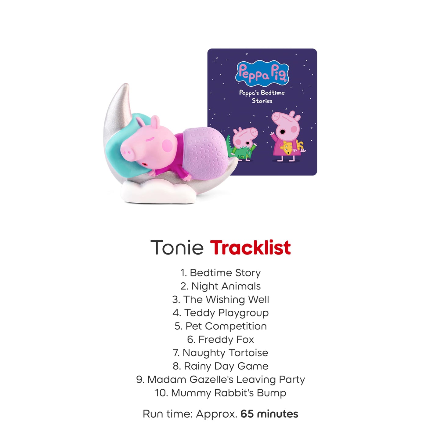 Tonies Peppa's Bedtime Stories Audio Toy Figurine from Peppa Pig