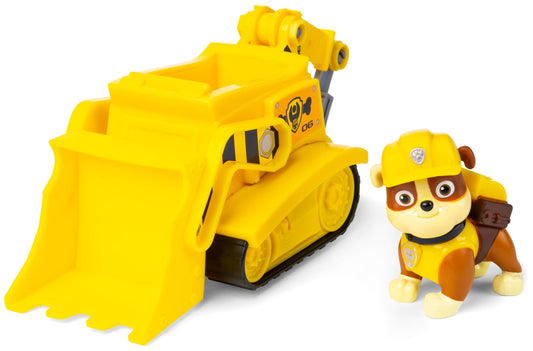 PAW Patrol, Rubble’s Bulldozer, Toy Vehicle with Collectible Action Figure, Sustainably Minded Kids Toys for Boys & Girls Ages 3 and Up