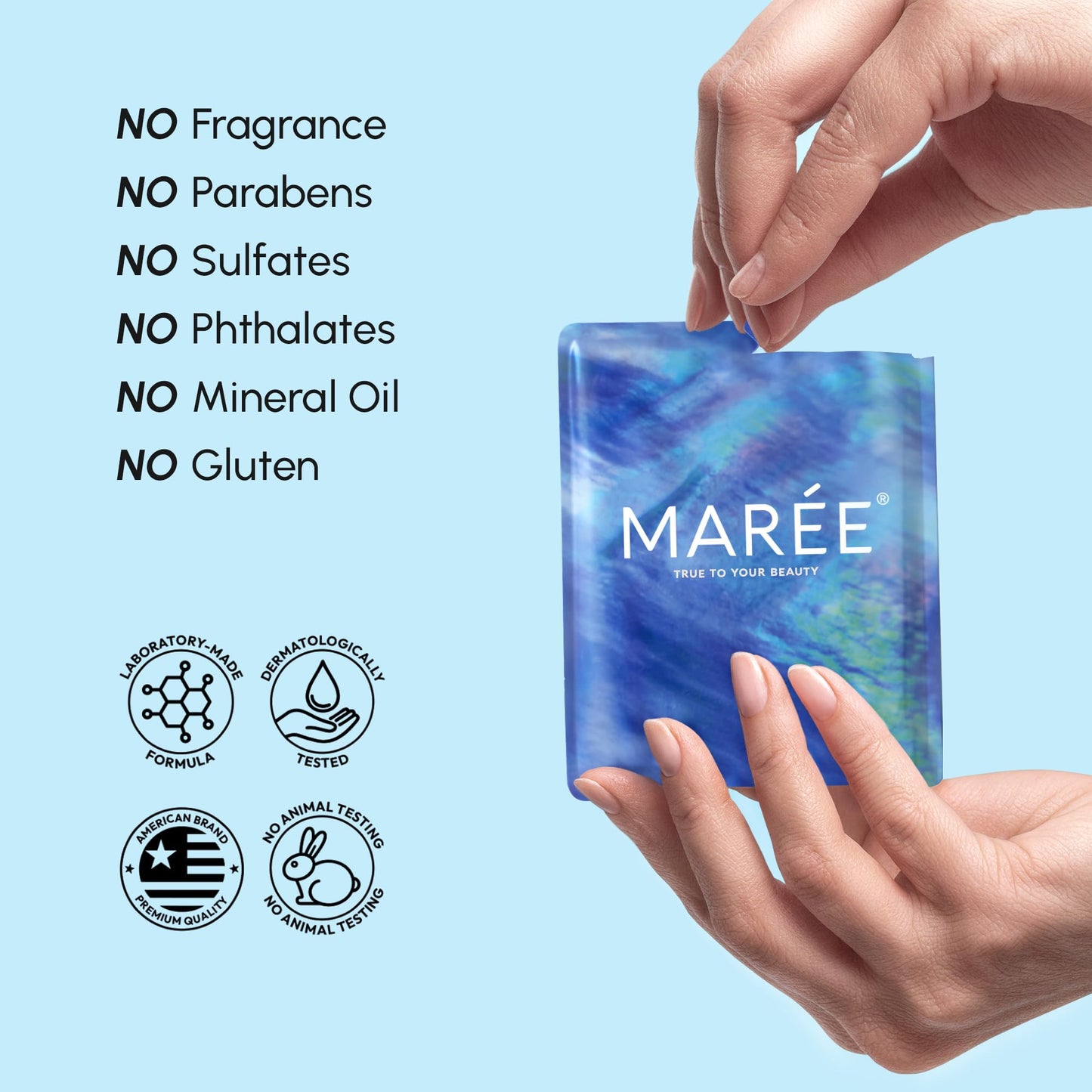 MAREE Under Eye Gels & Patches for Dark Circles, Puffiness & Wrinkles with Collagen & Hyaluronic Acid – Anti-Aging Skincare Treatment