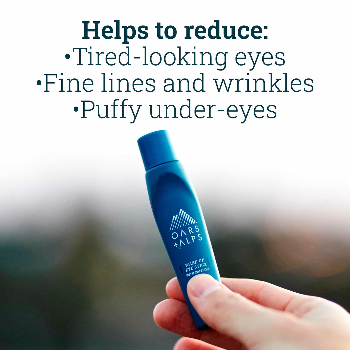 Oars + Alps Wake Up Eye Roller - Depuff, Smooth Fine Lines & Refresh Skin with Caffeine & Aloe Vera, Dermatologist Tested, 0.5 oz