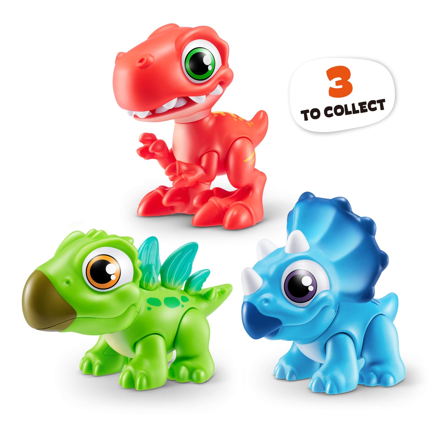 Smashers Junior Dino Dig Small Egg (Triceratops) by ZURU 12+ Surprises Compounds Mold Dinosaur Preschool Toys Build Construct Sensory Play - 3 Years +