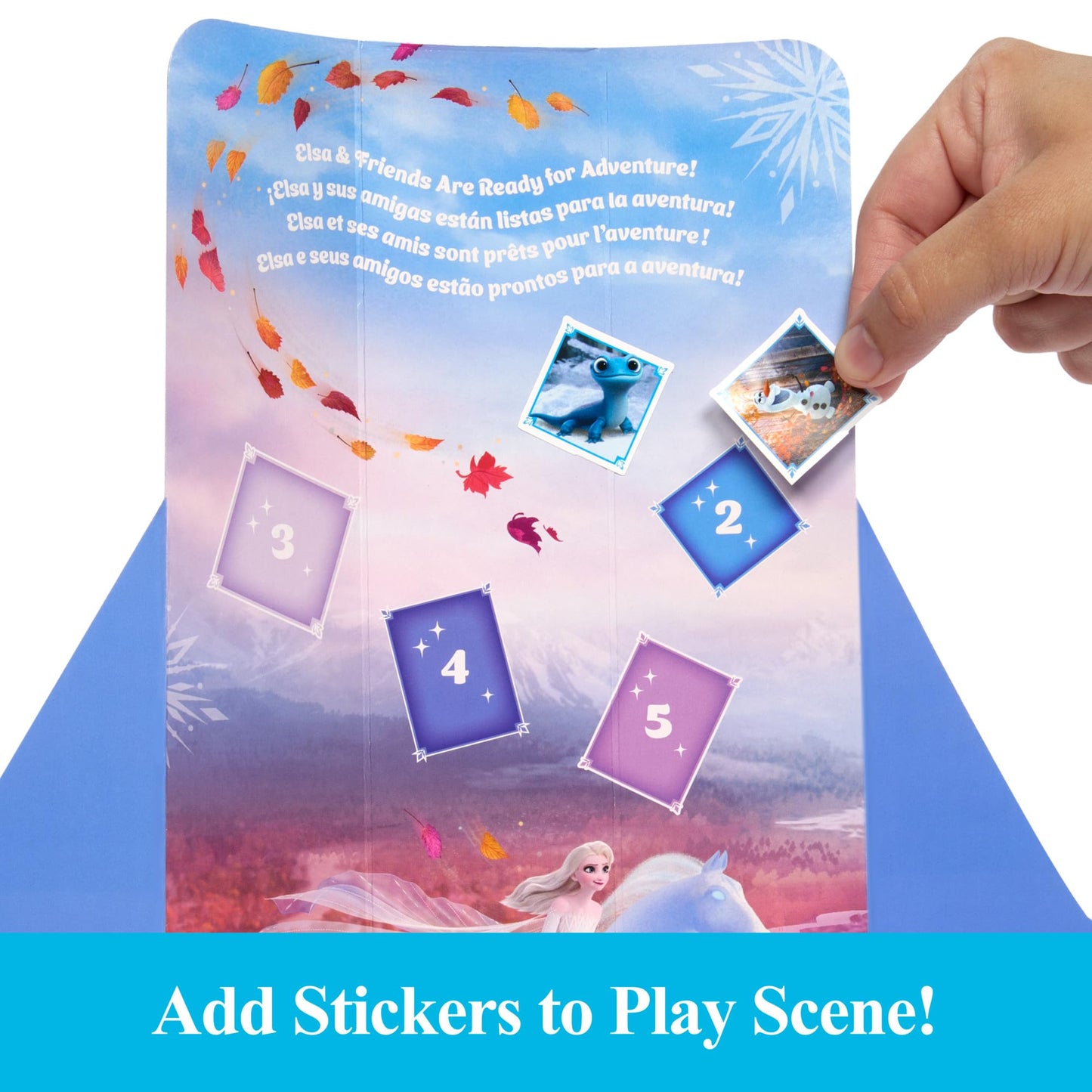 Mattel Disney Frozen Elsa Fashion Doll Set, Spin & Reveal with 11 Surprises Including 5 Accessories, 5 Stickers & Play Scene, Inspired by the Movie