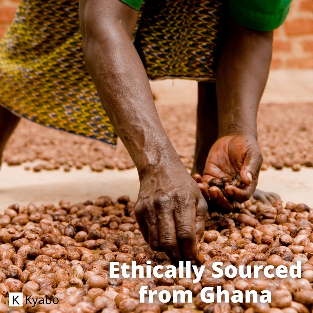 Kyabo 5lb Pure African White Ivory Shea Butter – 100% Natural, Virgin, RAW, Organic, Unrefined, Skin, Hair & Body Care, Non-GMO