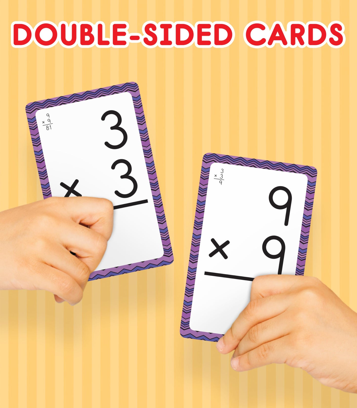 Carson Dellosa Math Flash Cards Set – Division, Fractions & Multiplication – 3rd Grade & Up, Fun Math Games for Kids Ages 8-12