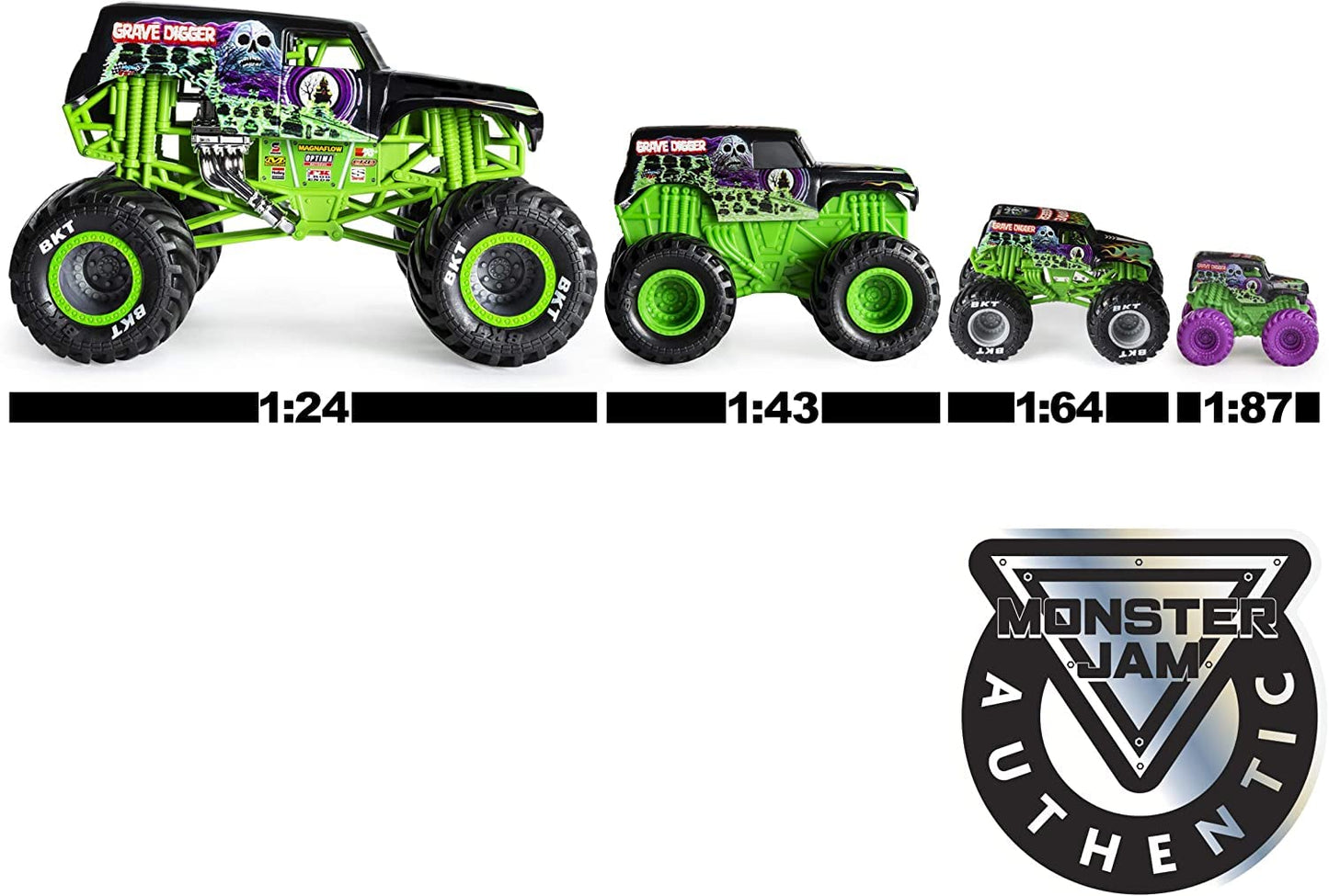 Monster Jam, Official Mini Mystery Collectible Monster Truck 12-Pack, 1:87 Scale, Great Gift for Birthday Parties