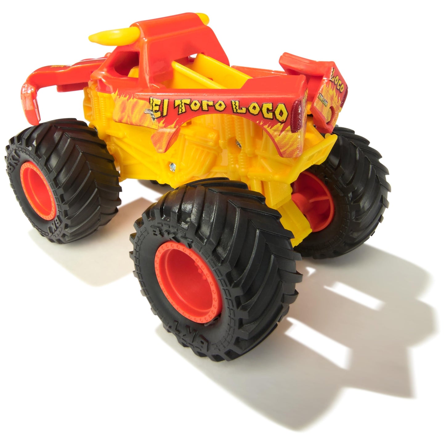 Monster Jam 2-Pack Monster Trucks – Megalodon & El Toro Loco, 1:64 Die-Cast, Repairable, Kids Toys for Ages 3+