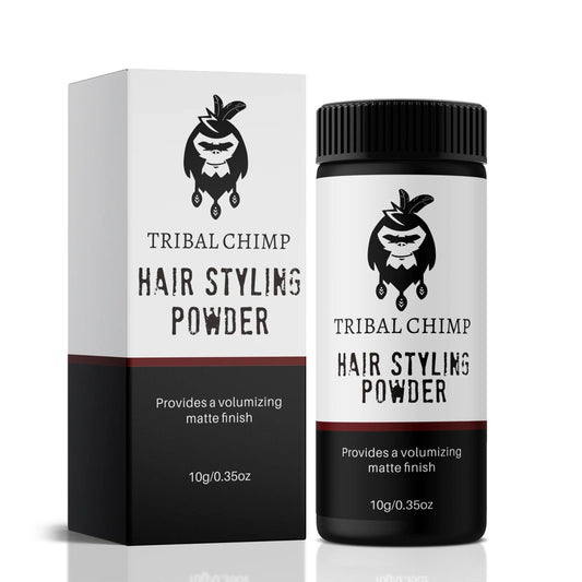 Tribal Chimp Hair Styling Powder – Volumizing & Texturizing Powder for Men & Women, Matte Finish, 24H Invisible Hold, Non-Sticky, Fresh Scent, 10g