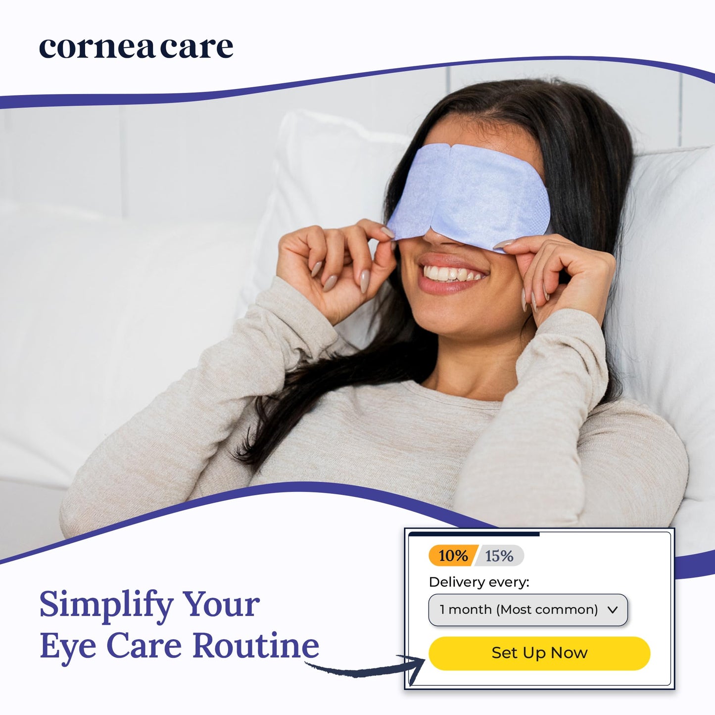CorneaCare Rest Self-Heating Warm Eye Compress for Dry Eyes Relief – Heated Mask, No Microwave Needed, Travel Friendly, 30 Count