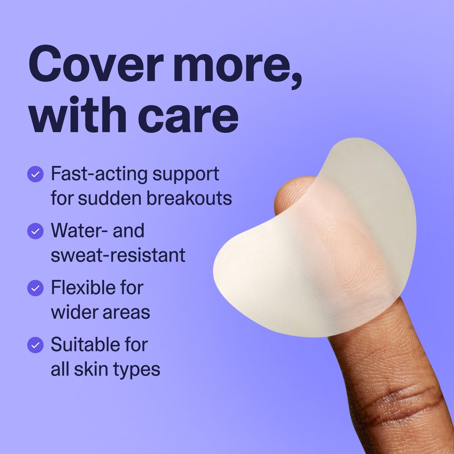 Curology Emergency Spot Patch Clusters for Breakouts, Fast Acting Large Hydrocolloid Pimple Patches for Face, Oil Absorbing, 14 Count