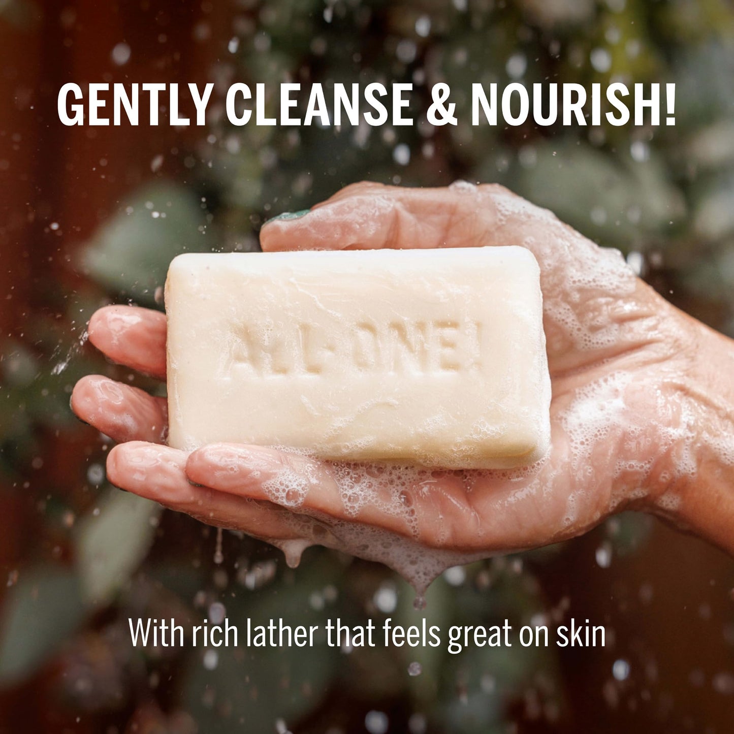 Dr. Bronner's Pure-Castile Almond Soap Bars, 2-Pack, 5oz – Vegan, Organic Oils, Gentle Cleanse for Face, Body & Hair