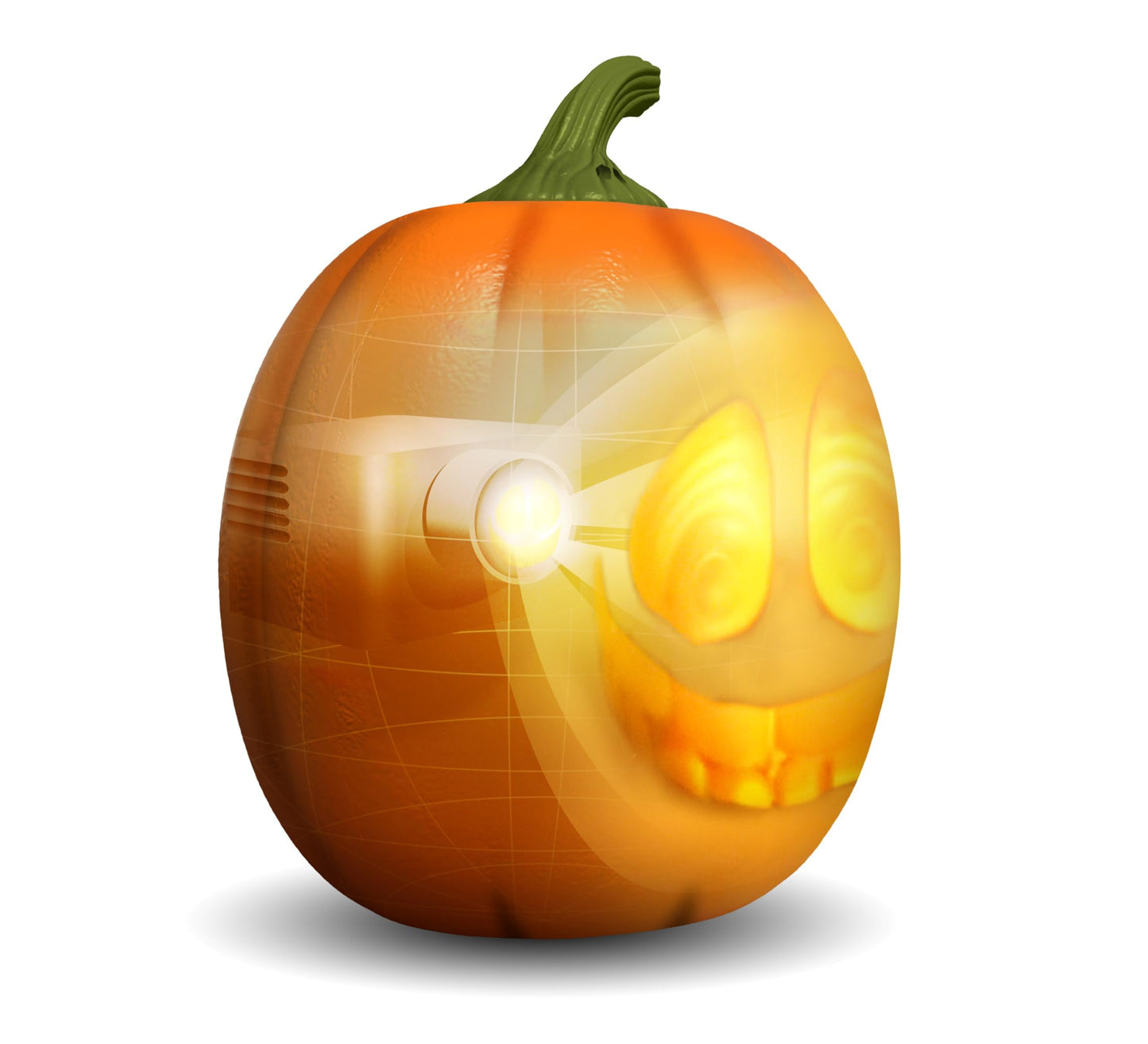 ANIMAT3D Jabberin' Jack XL 12" Talking Pumpkin with Motion Sensor, Projector & Speaker – 80 Minutes of Animated Content