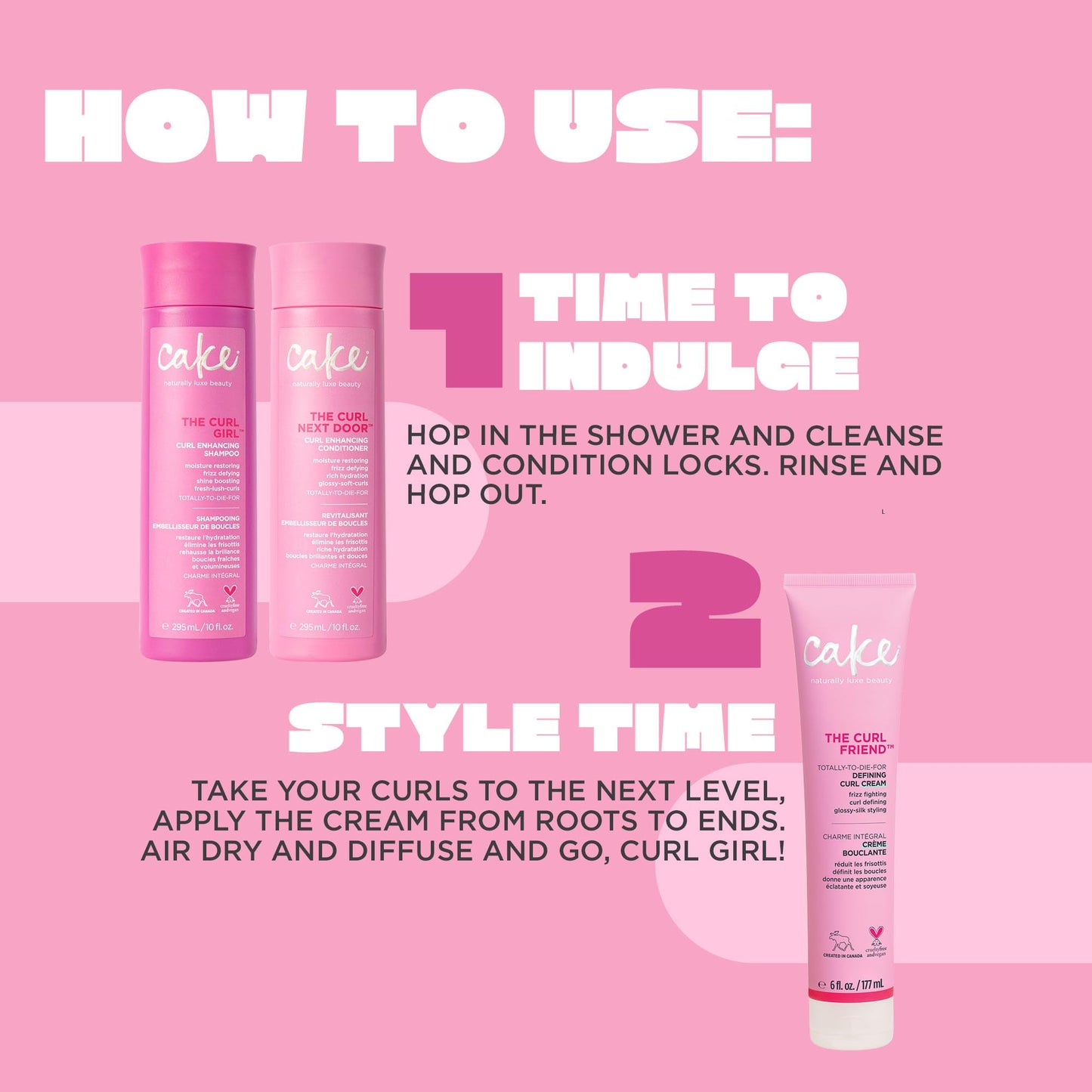 Cake Beauty The Curl Friend Curl Defining Cream | Moisturizes, Defines & Detangles | Avocado, Soybean & Shea Butter | Frizz Control, 6 Fl Oz