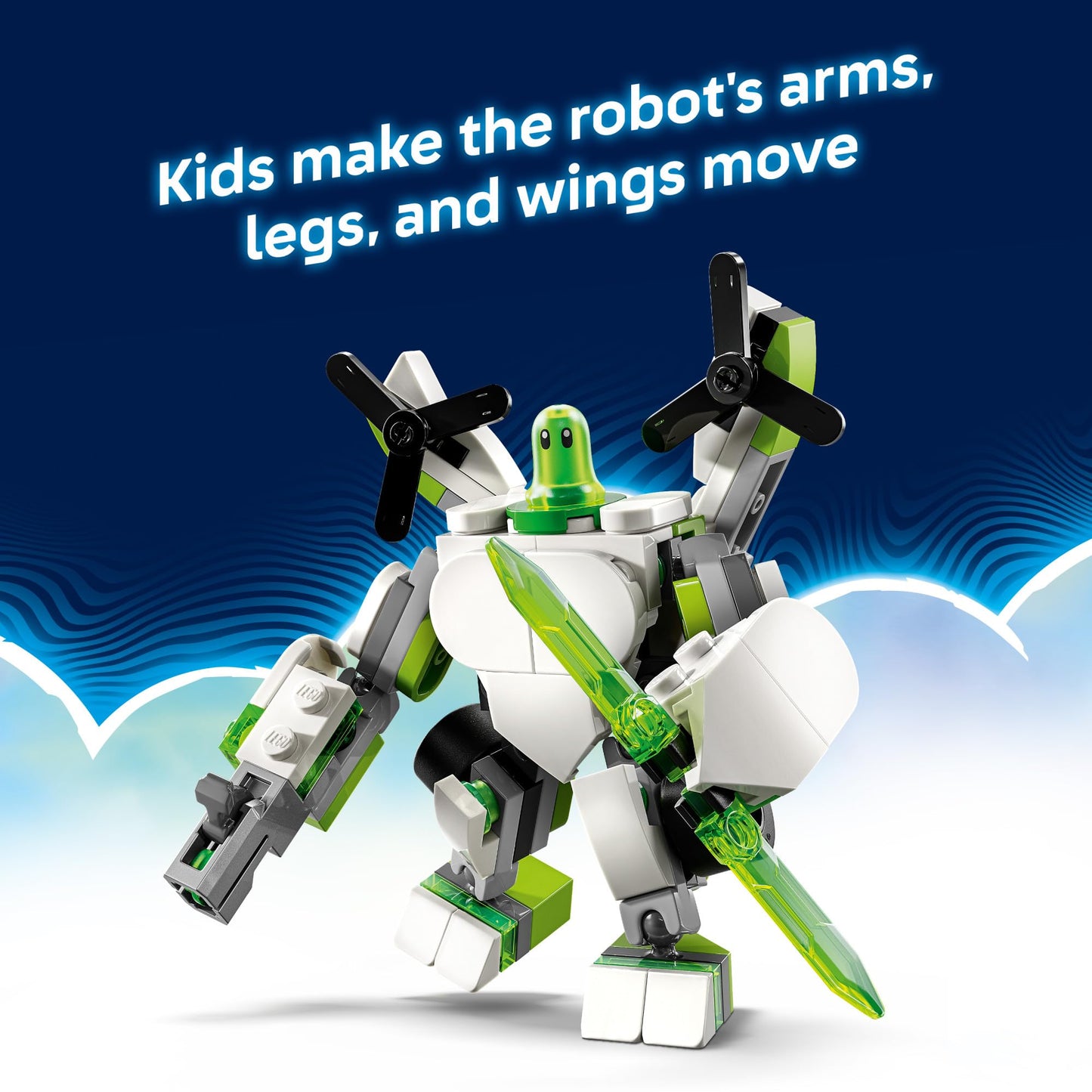 LEGO DREAMZzz Z-Blob Robot & Vehicle Adventures - Mech Suit Building Kit for Kids 7+, 19 Rebuild Options, Birthday Gift, 71487