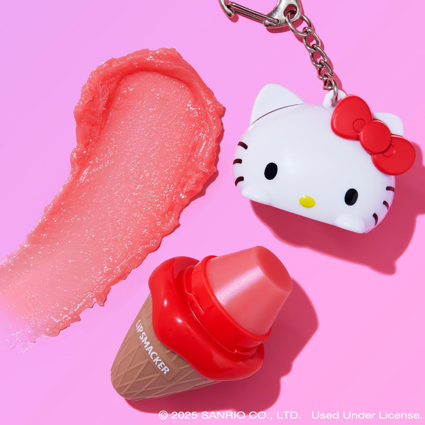 Lip Smacker Hello Kitty Ice Cream Lip Balm – Moisturizing, Hydrating, Smooth Shine, Fun Flavors, Cruelty-Free