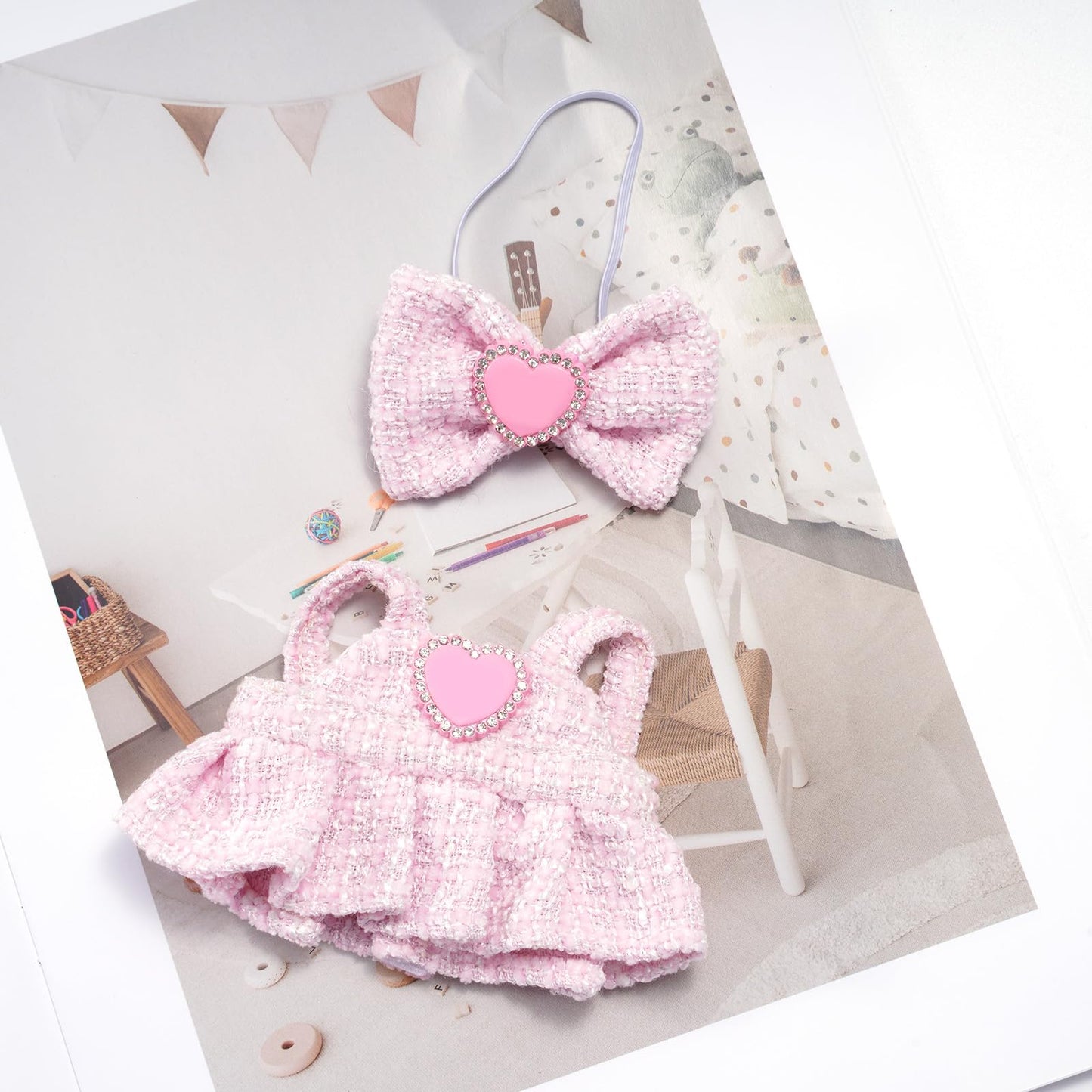 LABUBU 17cm Doll Clothes Set – Premium Fashion Dresses & Accessories for Macaron, Have A Seat & Big Into Energy Series