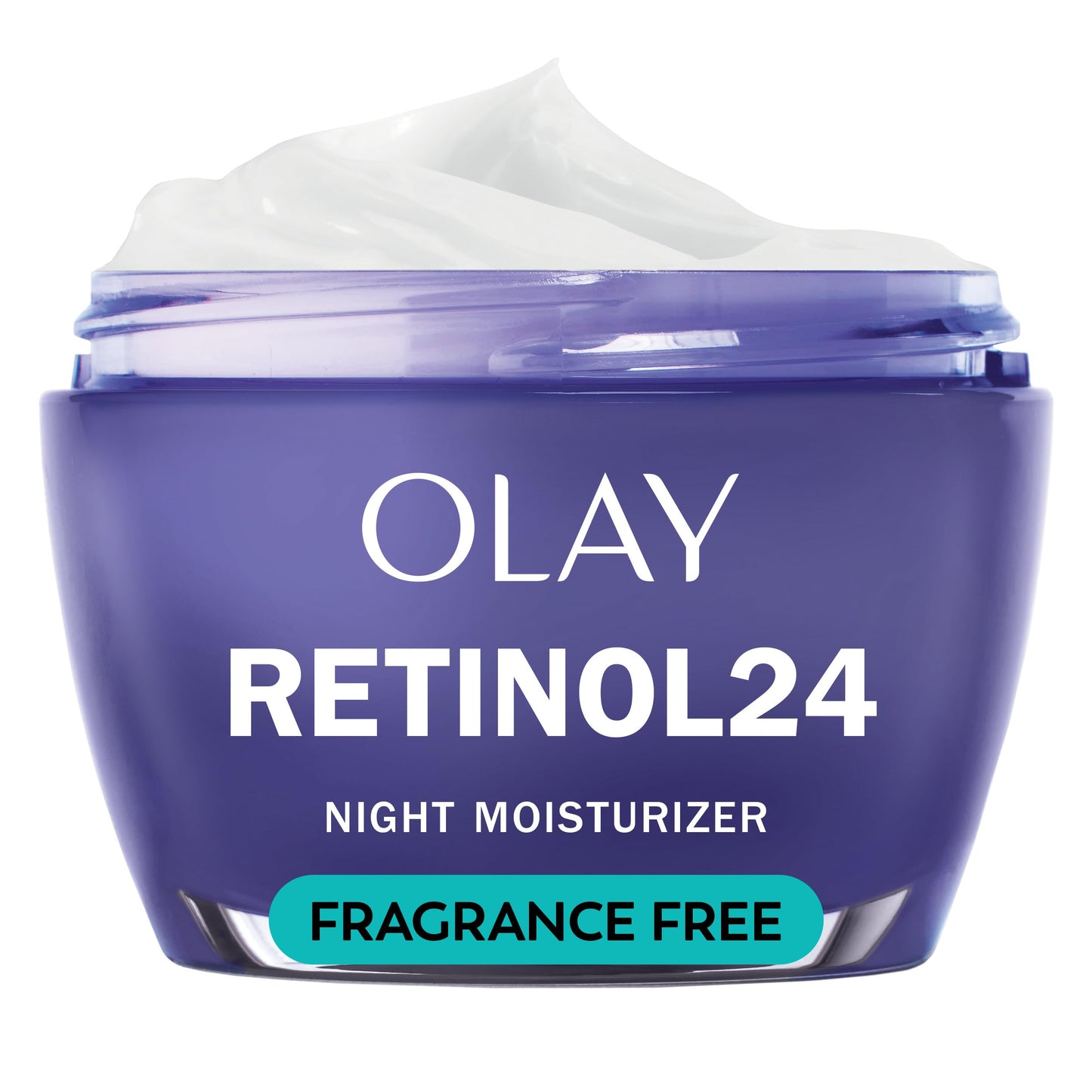 Olay Retinol 24 Night Face Moisturizer for Women – Anti-Aging, Fragrance-Free, Hydrates, Smooths Fine Lines & Wrinkles, 1.7 oz