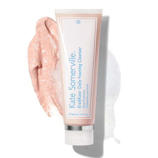 Kate Somerville EradiKate 3% Sulfur Foaming Cleanser – Daily Medicated Acne Face Wash, Balances Skin & Cleans Pores, 4 fl oz