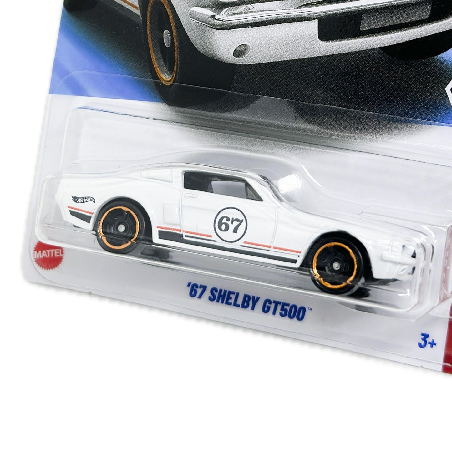 Hot Wheels '67 Shelby GT500 [White] Mustang 60 3/5, 161/250, 1:64 Scale Diecast Car