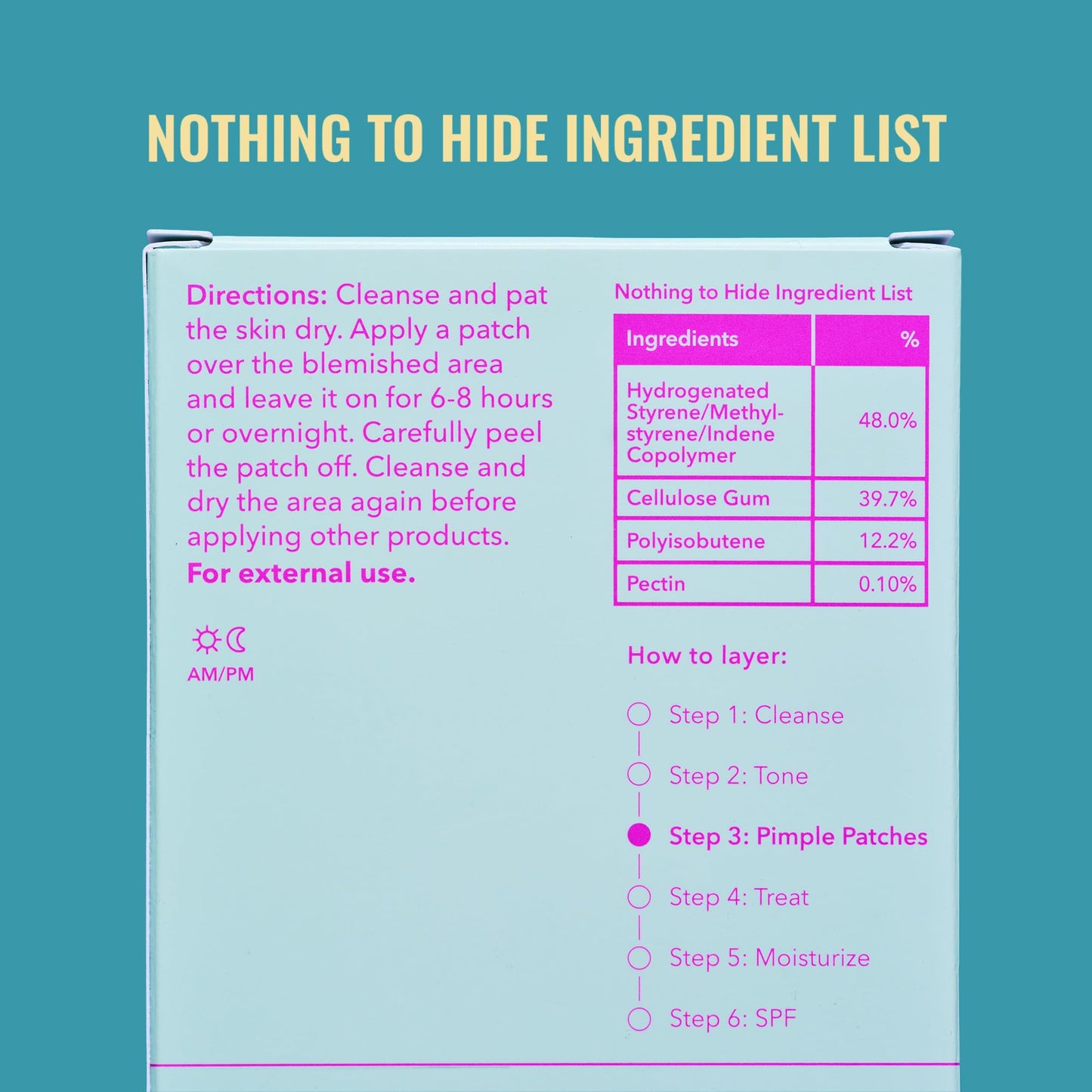 Good Molecules Pimple Patches 60-Pack – Ultra-Thin Hydrocolloid Acne Spot Treatment for Breakouts, Blackheads & Blemishes, Face Skincare