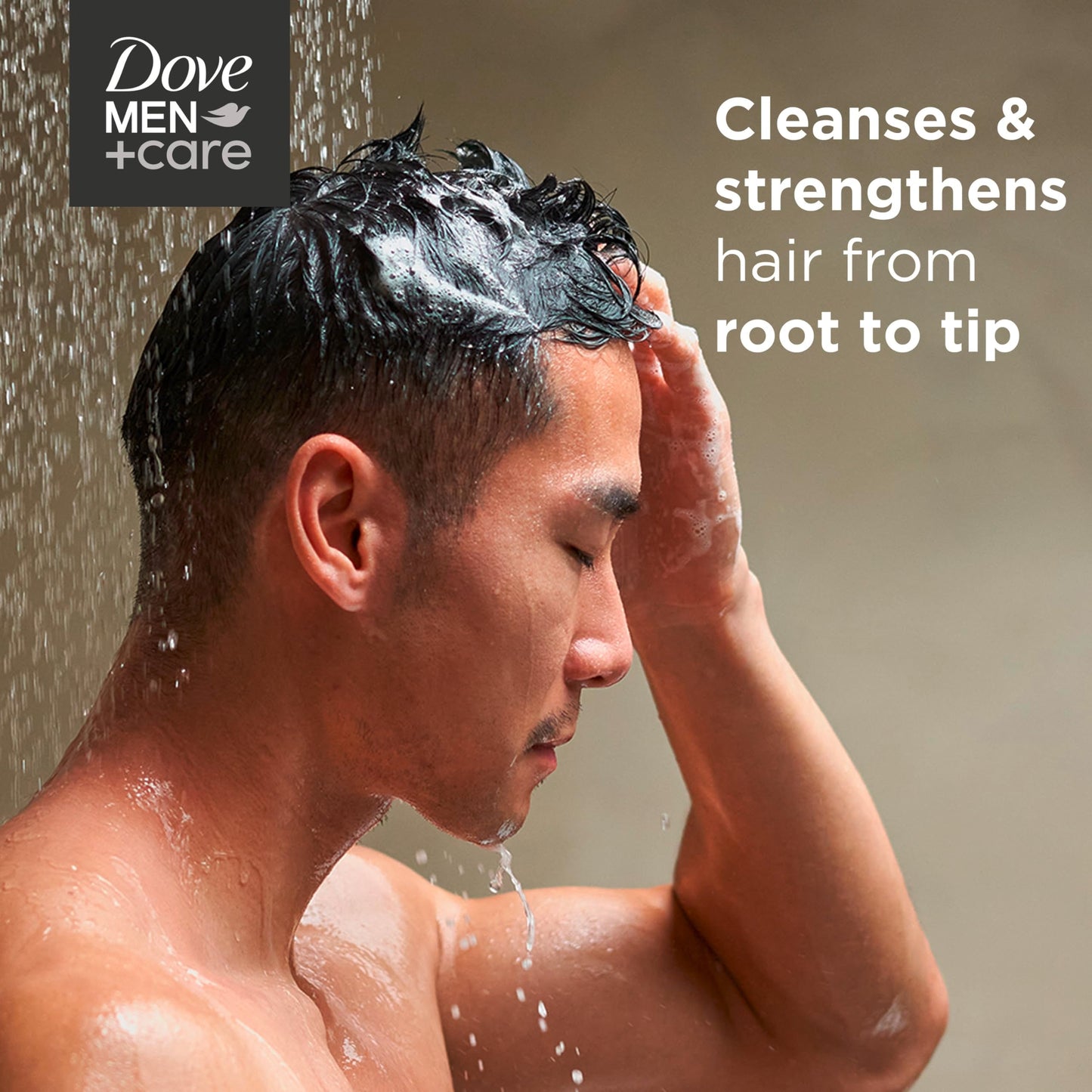 Dove Men+Care 2-in-1 Shampoo + Conditioner Thick + Strong for Fortifying Hair from Root to Tip, with Calcium, 31 oz