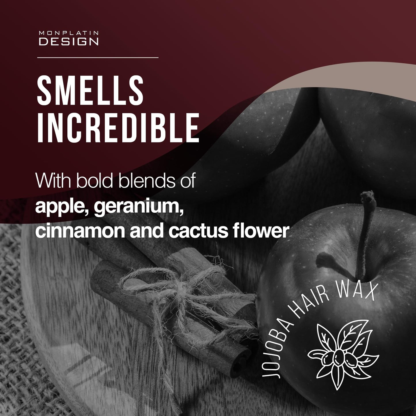 Mon Platin Professional Hair Wax 150ml – Moisturizing Styling Wax for Men with Jojoba Oil & Pure Water for Shiny, Wet-Look Finish