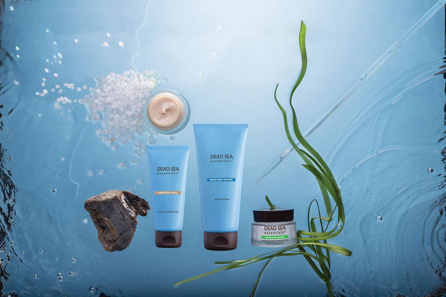 Dead Sea Essentials Mud Body Cream, Skincare Treatment for Dry and Sensitive Skin, Cruelty Free - 6.76 Fl oz, 200 ml