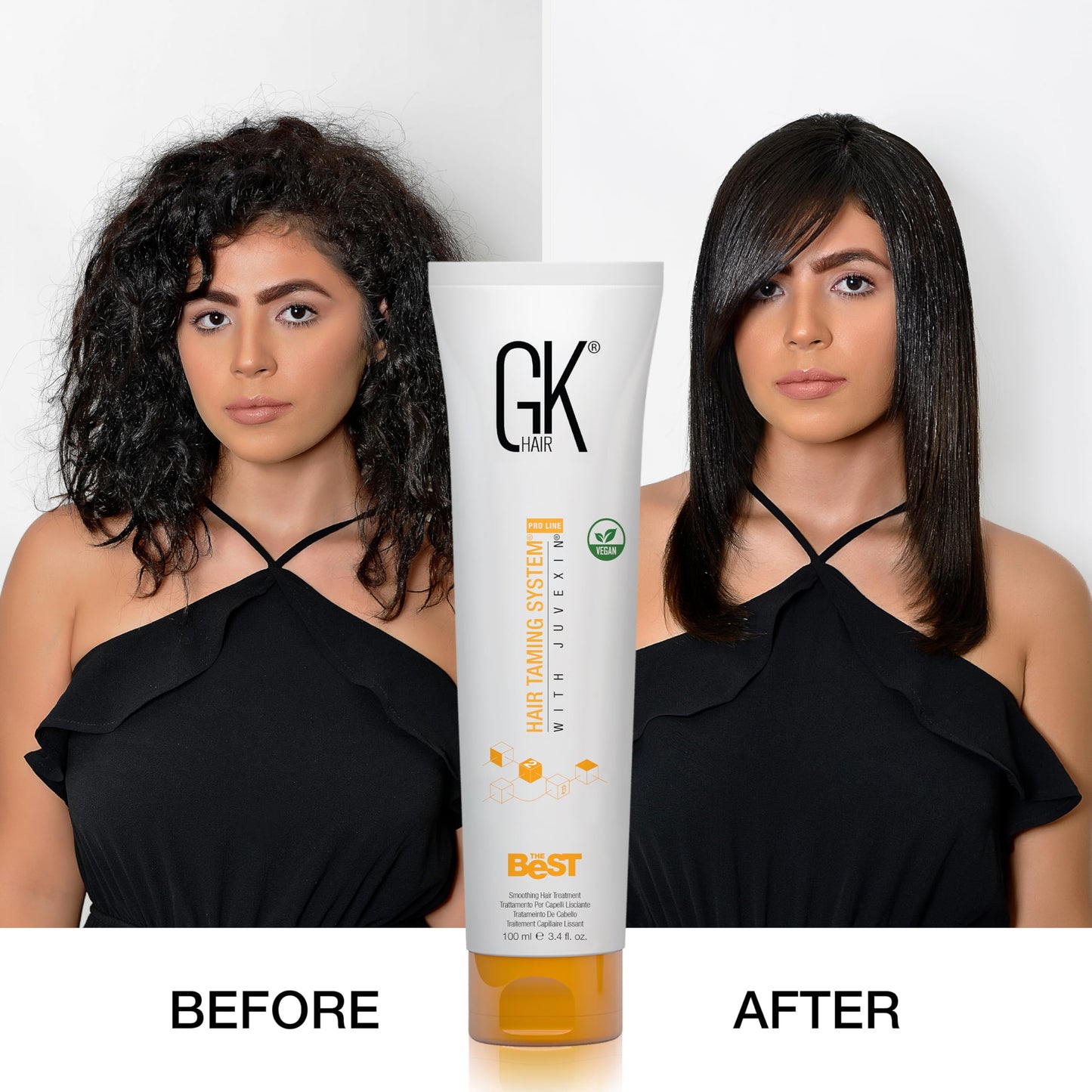 Keratin Hair Treatment 3.4 Oz | Professional Brazilian Complex Blowout Cream | Frizz Control, Smooth, Straighten & Repair Dry, Damaged Hair