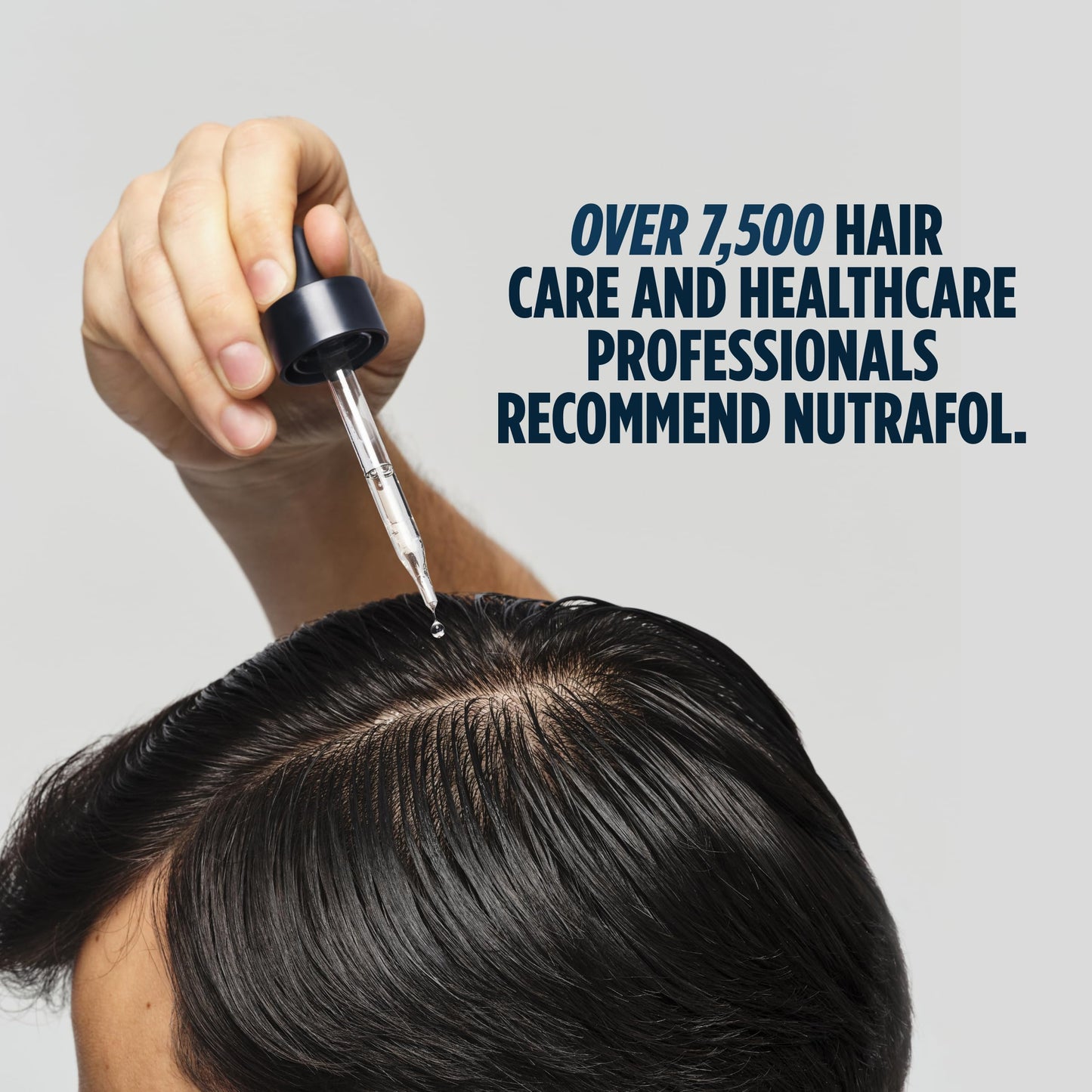 Nutrafol Men's Hair Serum 30mL – Clinically Tested for Thicker, Fuller Hair & Scalp Coverage – Lightweight, Non-Greasy, Daily Use Formula