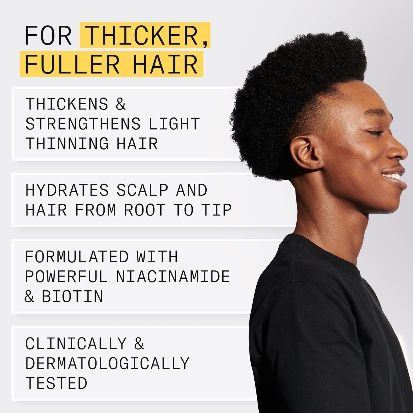 Nioxin Scalp + Hair Thickening System 1 Shampoo| For Natural or Untreated Hair with Light Thinning| With Niacinamide and Biotin| 33.8 Fl oz.