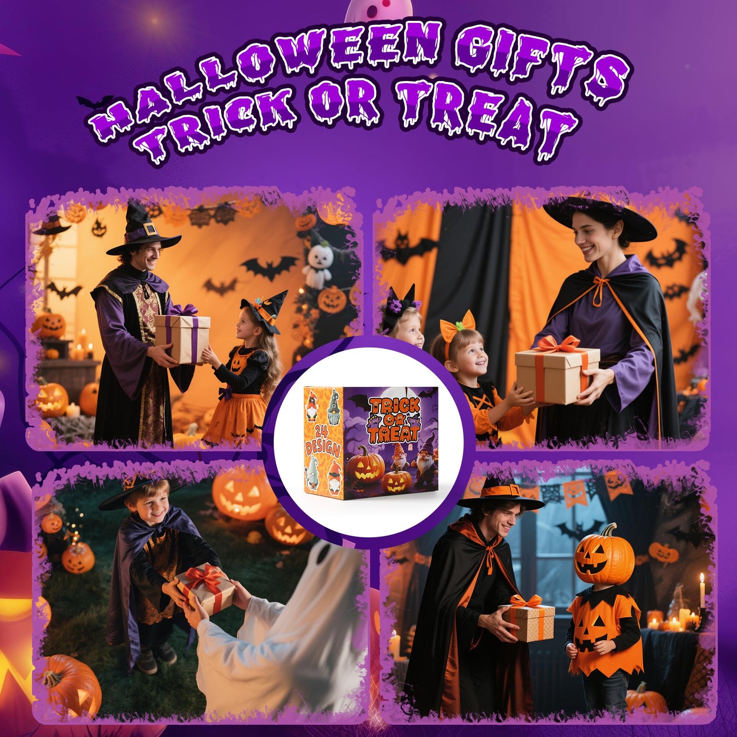 Compareye 36 Pcs Mini Gnome Figures – 1.6" Halloween Party Favors, Dollhouse Decor, Keychains, Trick-or-Treat Gifts for Kids & Adults