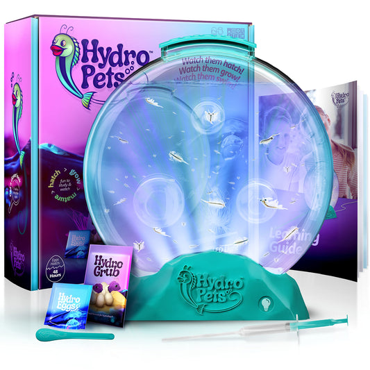HydroPets Live Sea Pets Habitat Kit with Light-Up Tank – STEM Science Toy for Kids 6-12+ | Hatch, Grow & Explore Aquatic Pets